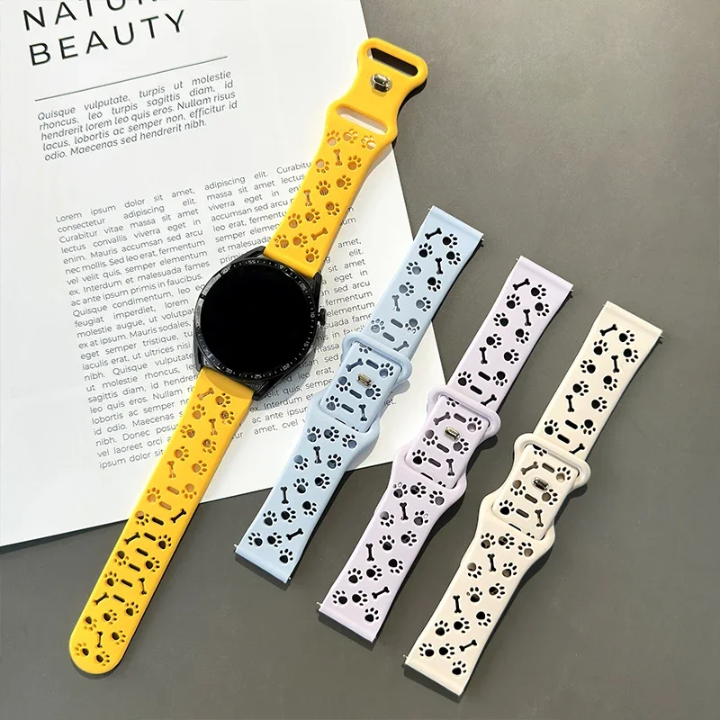 Versatile Silicone Watch Strap - Available in 18mm, 20mm, 22mm Sizes