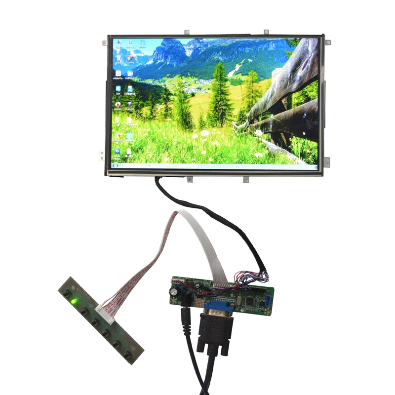 

Плата контроллера ЖК-дисплея VGA, 10,1 дюйма, LP101WX1 SLN2 SLP2, 1280x800, 40-контактная Светодиодная панель экрана