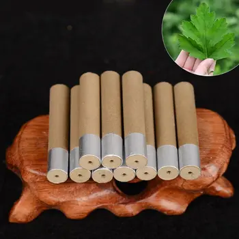 10 개/상자 35x7mm 5 세 두꺼운 Moxa 롤 중국 전통 롤러 스틱 버너 호일 뜸 침술
