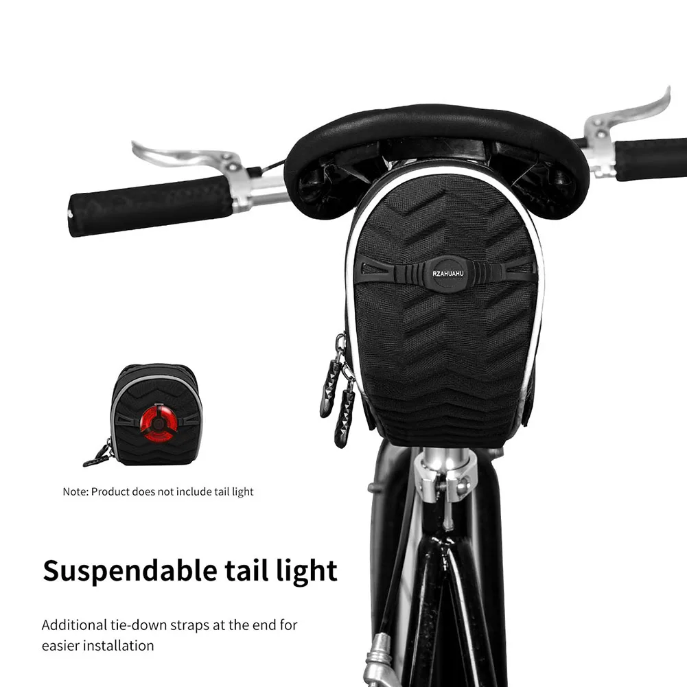 Description Picture 6 of item1L Portable Bike Tail Bag Reflective Cycling Rear Seatpost Bag Lightweight Bicycle Rear Bag MTB Road Bike Accessories