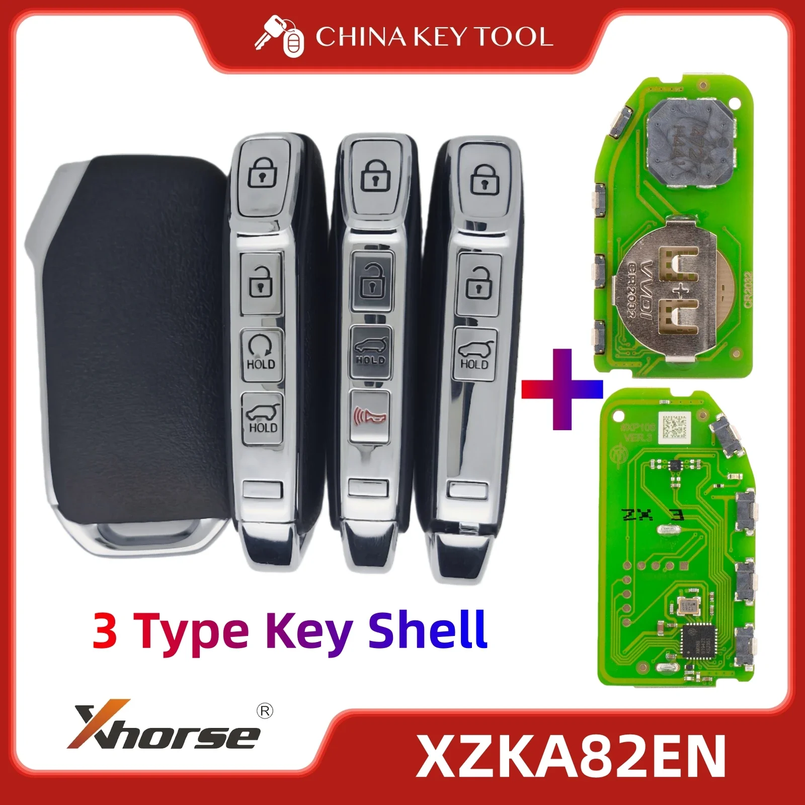 XHORSE XZKA82EN spezielle PCB-Platine aus schließlich für Hyundai & Kia-Modelle mit Schlüssel gehäuse – Detail 1
