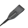 Genuine Leather Long Straight Whip, Riding Crop Flogger, Black Leather Handle Paddle, Slapper Horse Training, 55cm 3