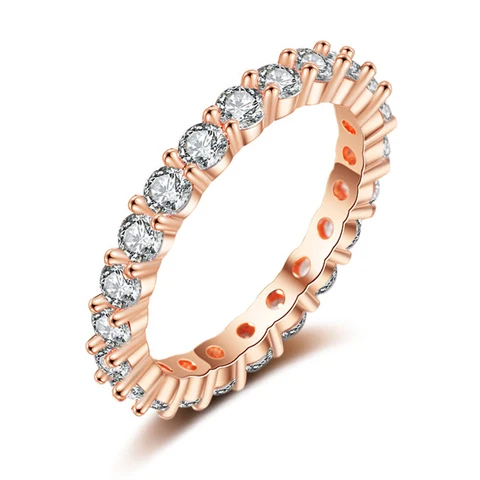 Women Tibetan Silver Wedding Party Finger Rings Dazzling Cubic Zircon Anniversary Gift Proposal Ring Timeless Jewelry