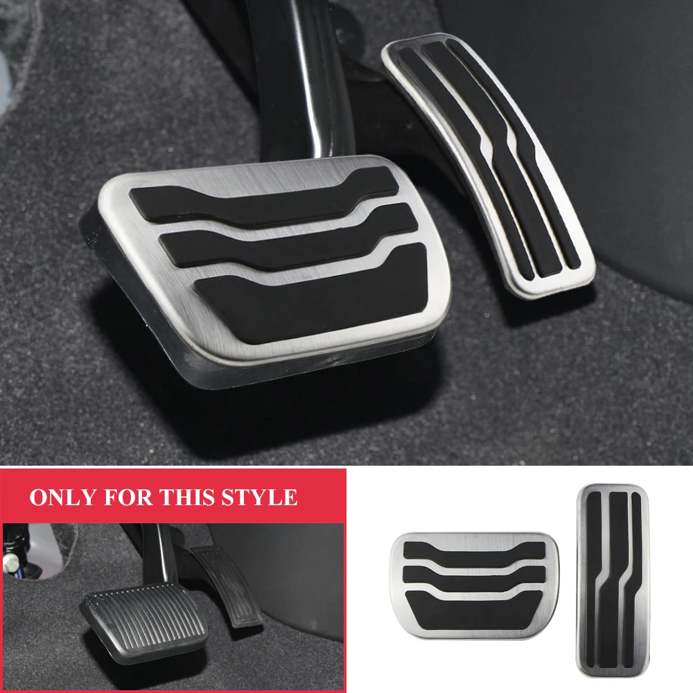 Ford Fusion Mondeo-for Lincoln MKZ 2015-Pedals Stainless Steel Car Brake Gas Pedal Cover No Drill Pads Parts car pedals,stainless steel pedal cover