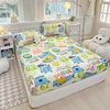 Bedspreads Cartoon Kids Bedding Fitted Sheet Elastic Band Around Mattress Cover Single King Size sabanas Bed Cover Bed Sheets 3