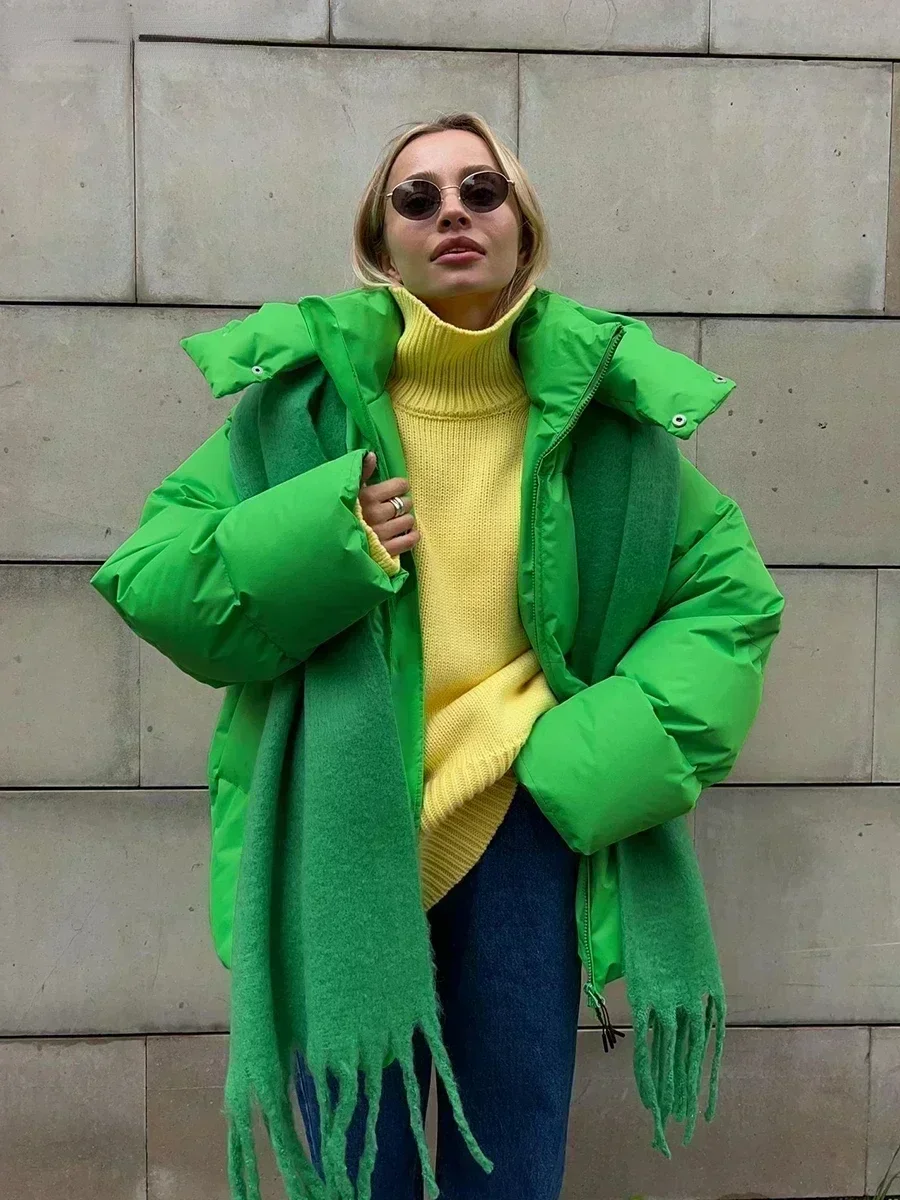 Wolfeel Quilted Jacket Women Winter Fashion Parkas Coat Vintage Bread Jacket Outwear Office Ladies Warm Cotton Puffer Jackets 5
