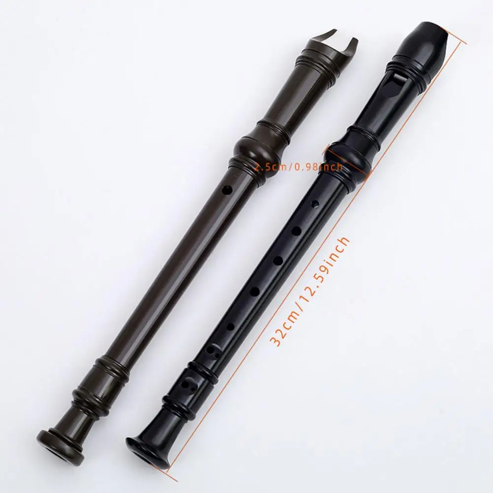 1pc 6 Hole Treble Clarinet Wooden Flute With Storage Box Beginner Learning Professional Instrument Cleaning Rod Fingering Chart