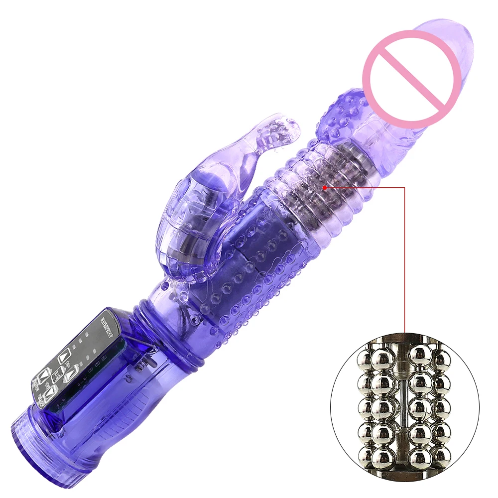 

G Spot Dildo Rabbit Vibrator Masturbator Sex for Women Vagina Clitoris Double Vibrator 12 Speeds Vagina Vibration Adult Toys