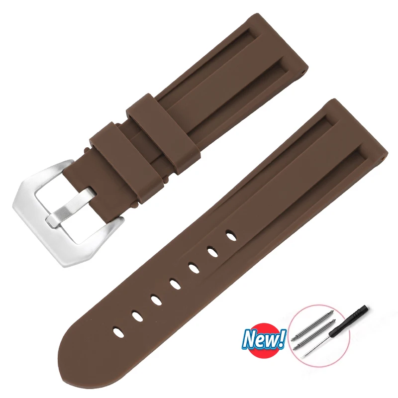 Men's Sport Silicone Rubber Watch Band – Universal Replacement Wristband Bracelet