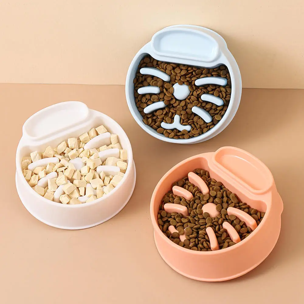 

Slow Feeder Dogs Bowls Dish Puppy Food Water Bowl Cats Non Slip Eating Puzzle Maze Funny Pet Feeding Anti-Gulping Bowl Supplies