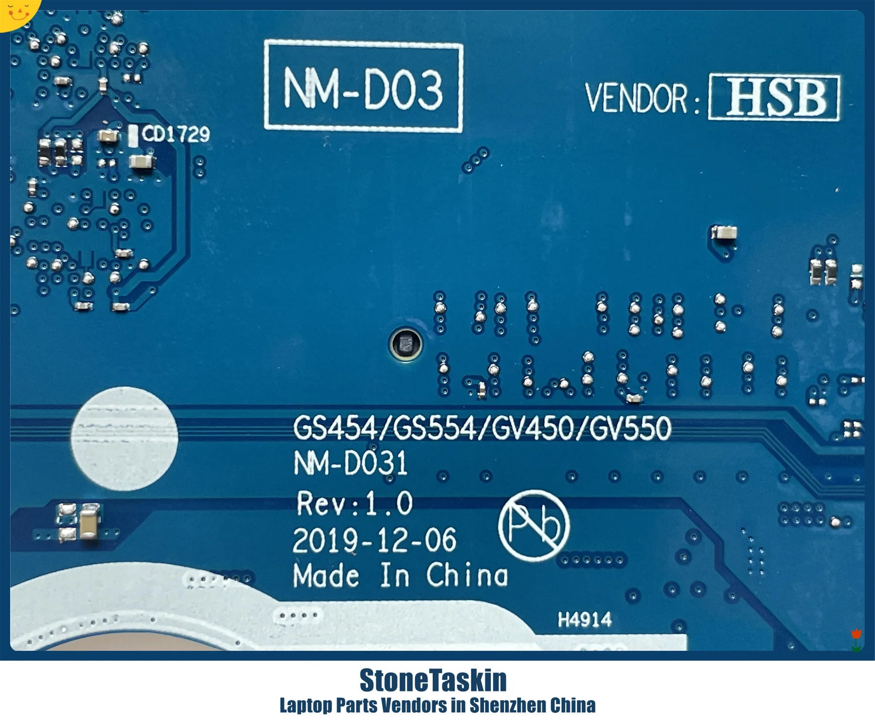 Description Picture 5 of itemStoneTaskin 5B20S44268 For Iconic Brand Ideapad 3-15IIL05 Laptop Motherboard With I3-1005G1 I5-1035G1 CPU 4GB RAM NM-D031 100% Tested