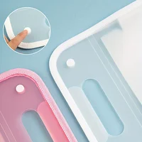 1 A4 Macaron vertical binding file bag Student test paper storage bag 13 cell portable organ bag, office school supplies 3