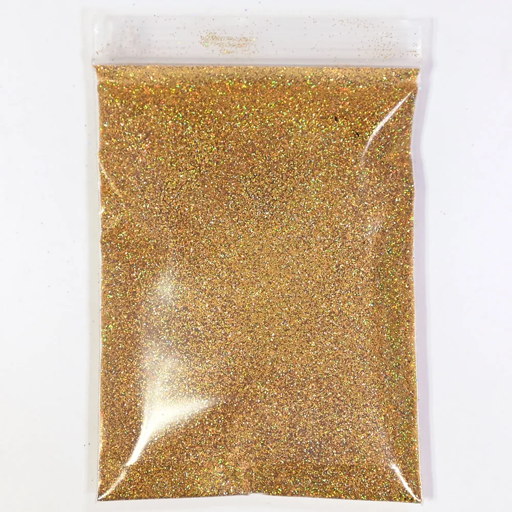 Laser Silver Holographic Chrome Nail Powder - Extra-Fine Glitter for Mirror Effect Nail Art, 50g