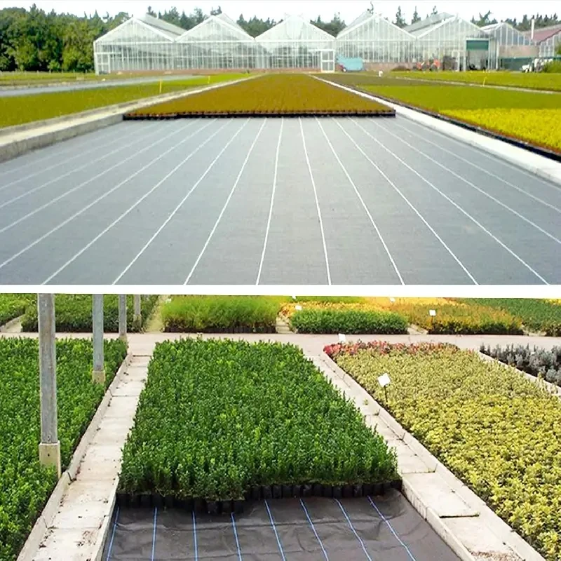Garten-Landschaftsvlies Unkrautbarriere Hochleistungs-Einfahrtmatte Gartenmatte Polypropylen-Bodenabdeckung für Blumen- und Gemüsebeete Rasen – Detail 9