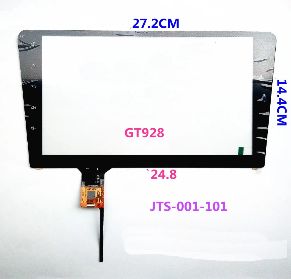 Polegada Painel de Vidro Capacitivo do Digitador do Sensor da Tela de Toque para Camry 271 mm 144 mm Jts001101 Zhg-163b Gt9271 Gt928 10.2 - Imagem 2