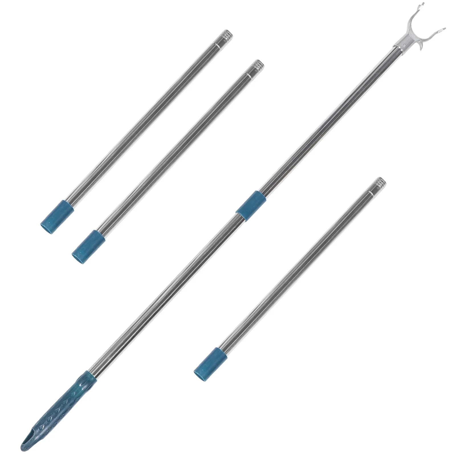 

Clothes Rail Retractable Poles Stainless Steel Telescoping Reach Stick Closet Plastic Drying Supply