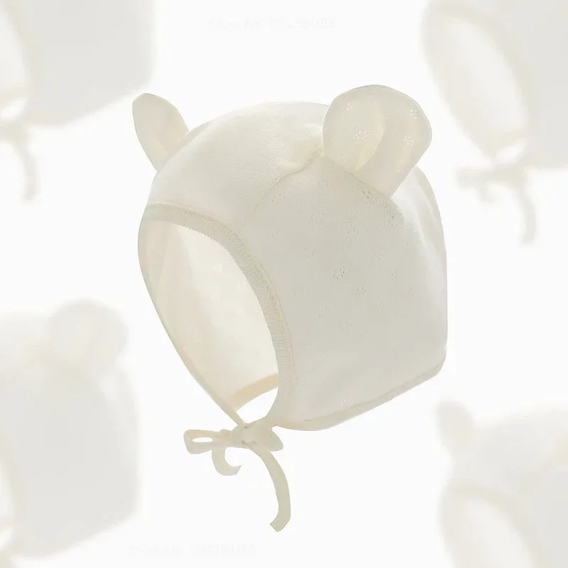 Summer New Sunscreen Breathable Baby Hat Children's Foreign Style Thin Sunshade Hats Cute Boy Girl Infant Comfortable Cotton Cap 4
