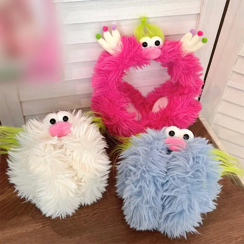 Soft Plush Ear Warmer Winter Warm Women Fluffy Monsters Earflap Outdoor Cold Protection EarMuffs Ear Cover Outdoor Cover