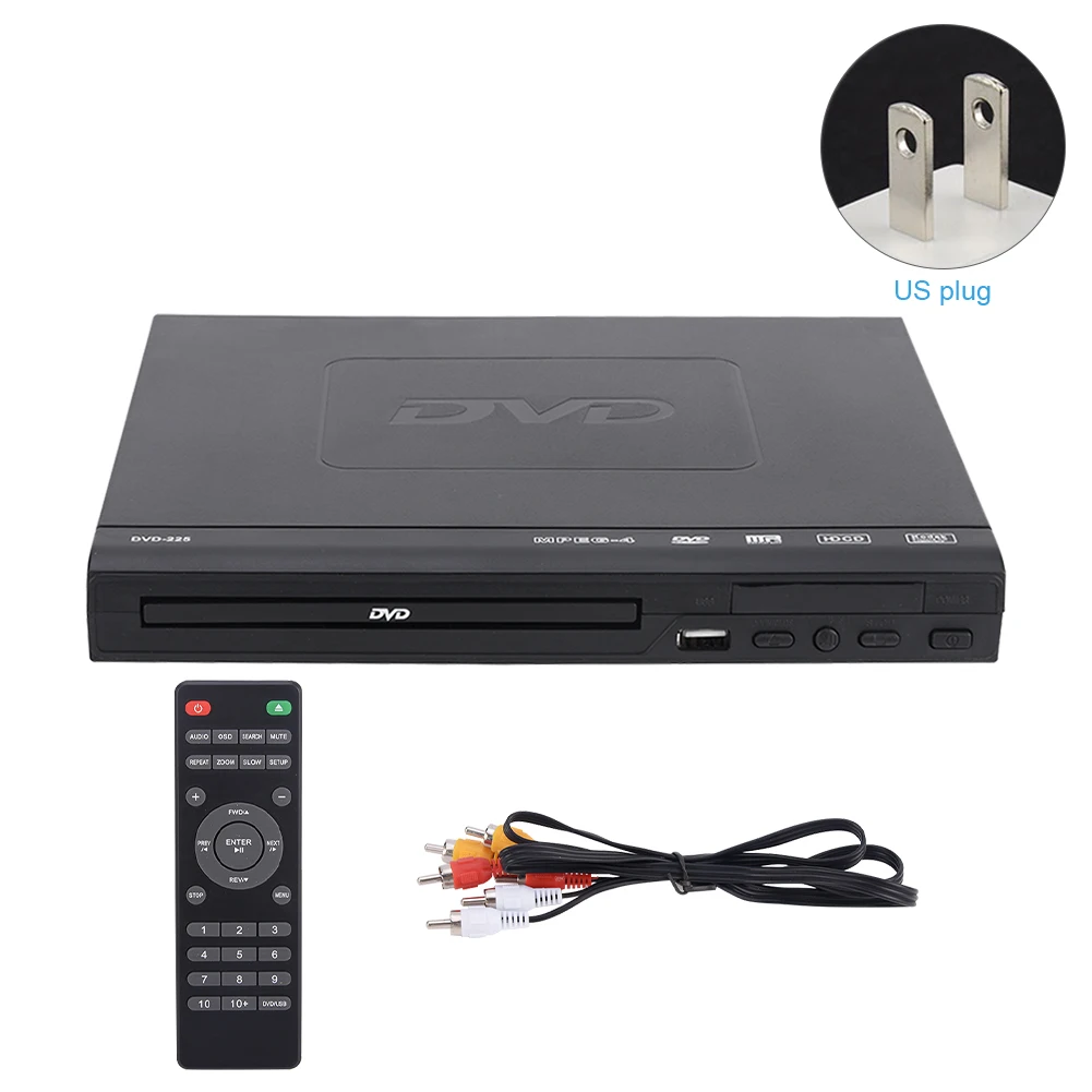 Home 720P 5.1 Surround Sound DVD Player With AV Cable Audio Video USB Compatible Music For TV Media Entertainment Movie images - 6