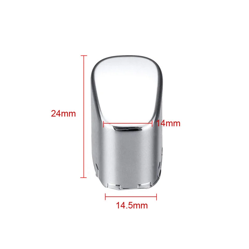 Chrome Car Hand Brake Button Cover Handbrake Lever Parking Button Trim Cover Car Accessories for Polo Cross 6Rd 711 333 A handbrake button cover
