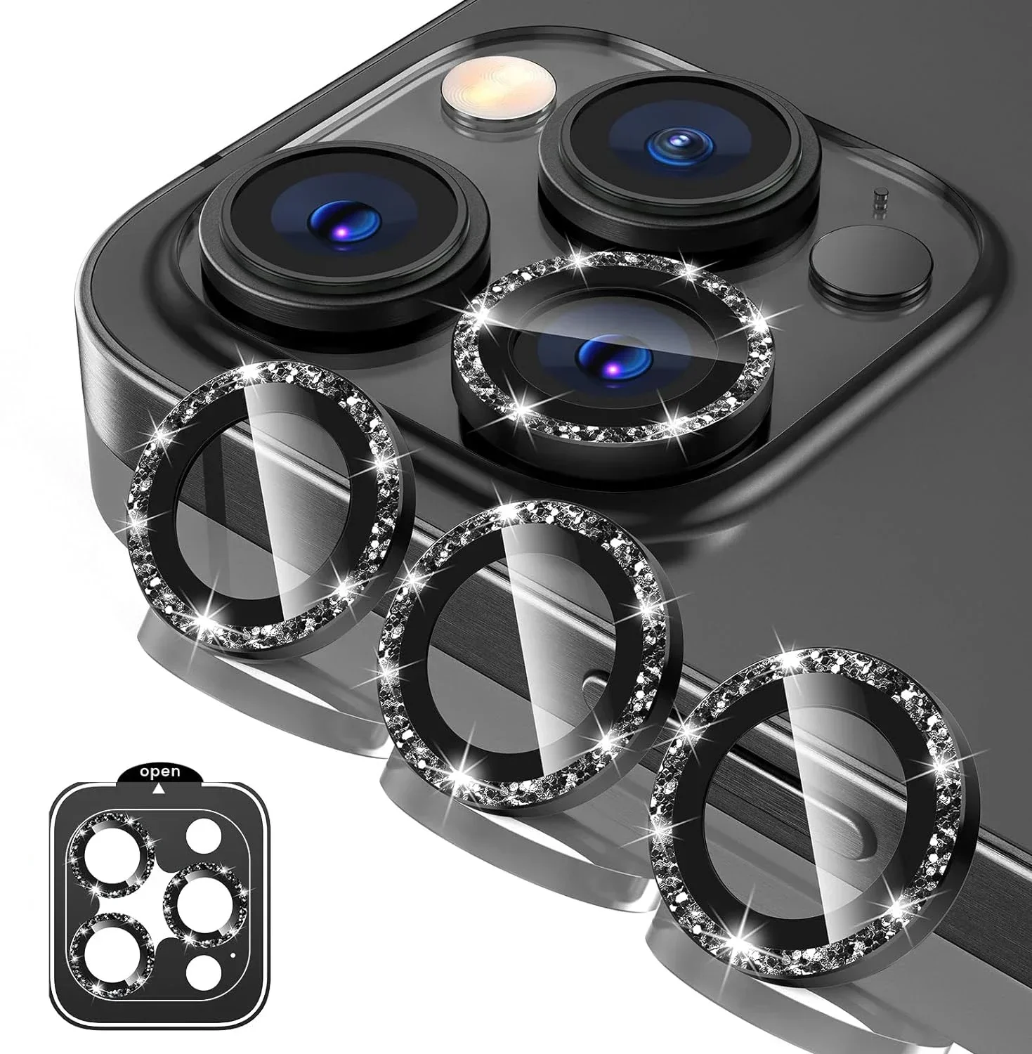 Desert Titanium Tempered Glass Camera Lens Protector