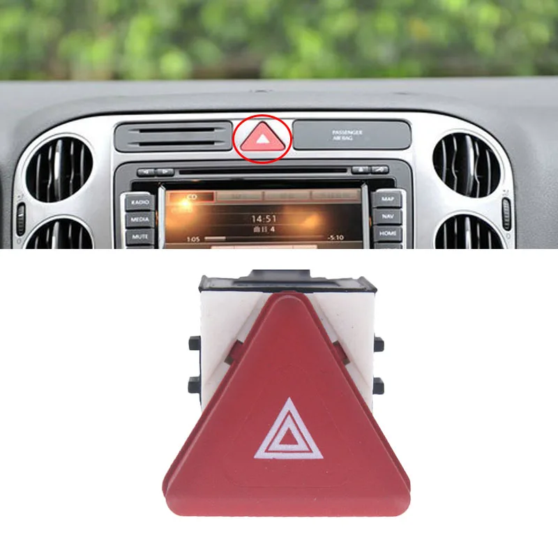 Car Hazard Emergency Warning Flash Switch For Vw Golf Mk5 20042009 Jetta 5 Mk5 Rabbit 1kd953509