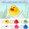 24 Pcs LED Sensor Luminous Duck Light Up Rubber Ducks Glow in The Dark Mini Flashing Ducks Glow Bath Toys Flashing Rubber Ducks 3