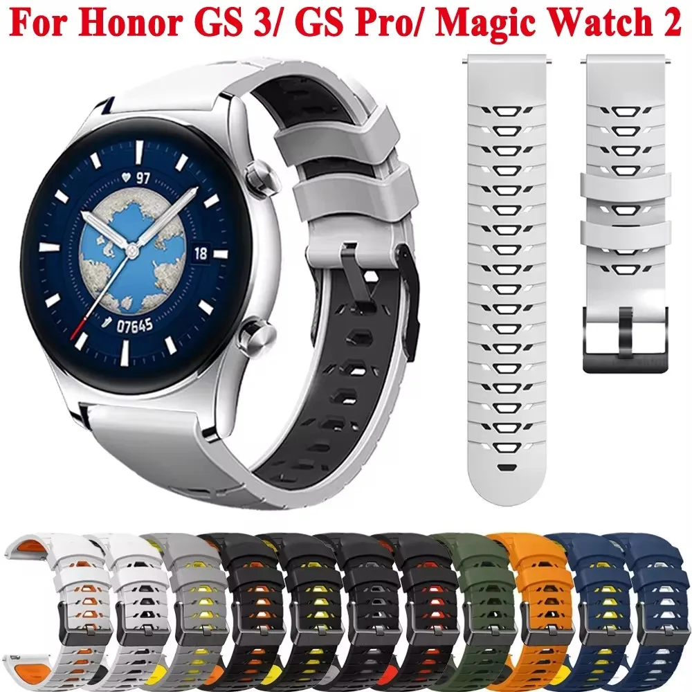 Silicone Sports Watchband - 22mm Strap