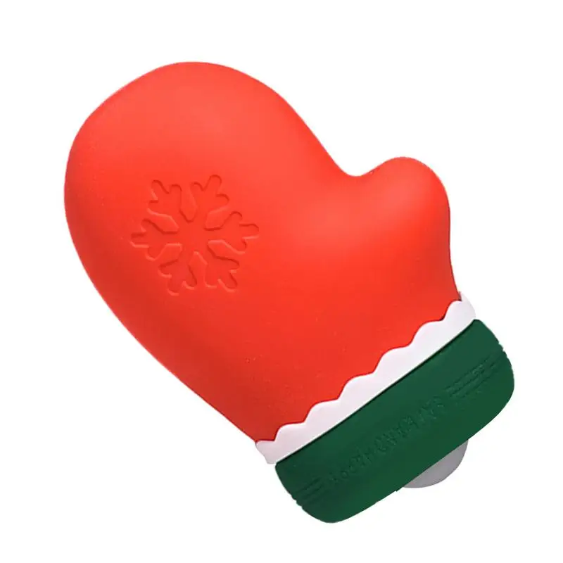 

Silicone Hot Water Bottle Cute Christmas Design Mini Warm Water Bag For Bed Hand & Feet Warmer For Kids Women Children Elderly
