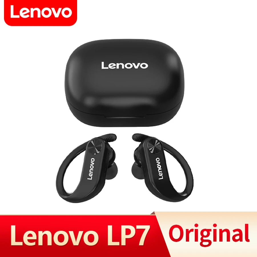 

Беспроводные наушники Lenovo LP7 TWS, Bluetooth наушники, Двойные стерео басы, IPX5 водонепроницаемые наушники-вкладыши, гарнитура с микрофоном для спортивных игр