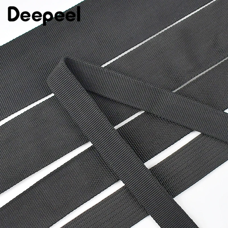 5/10/20Meters 20-50mm 중공 나일론 웨빙 스트랩 배낭 더블 레이어 리본 밴드 가방 테이프 관형 밴드 DIY 바느질 액세서리