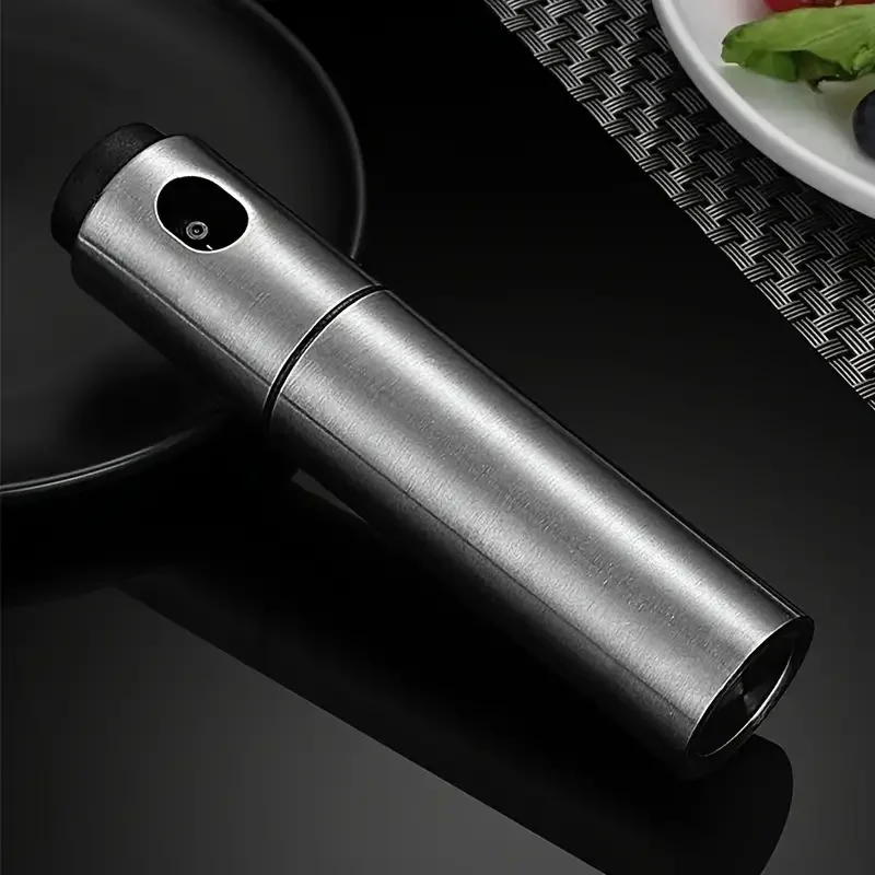 Stainless Steel Olive Oil Sprayer For Cooking Air Fryer Kitchen Spray Bottle For Barbecue Frying 1pc Kitchen Too oil spray bottle,spray bottle,oil sprayer,oil spray dispenser,oil dispenser