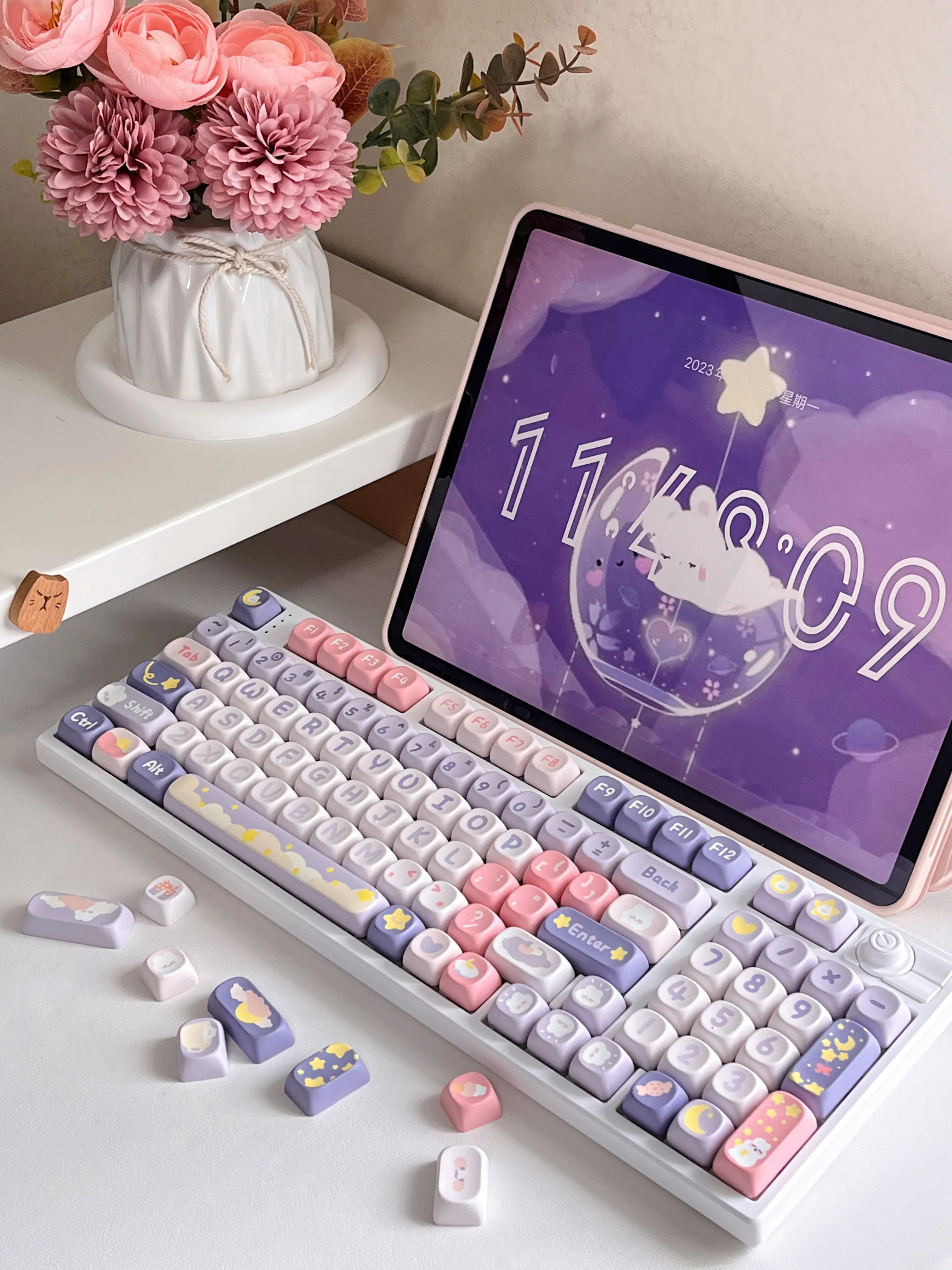 Keyboard Cap, Anime Keycap, MOA SOA, Acessórios Teclado Mecânico, Presente