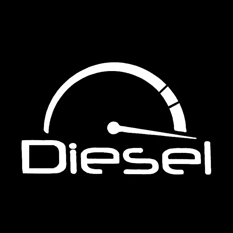 Adesivi per Auto Personalizzati Creativi Decorazione per Auto Diesel Impermeabili e Resistenti al Sole in PVC 13*8cm - immagine 2
