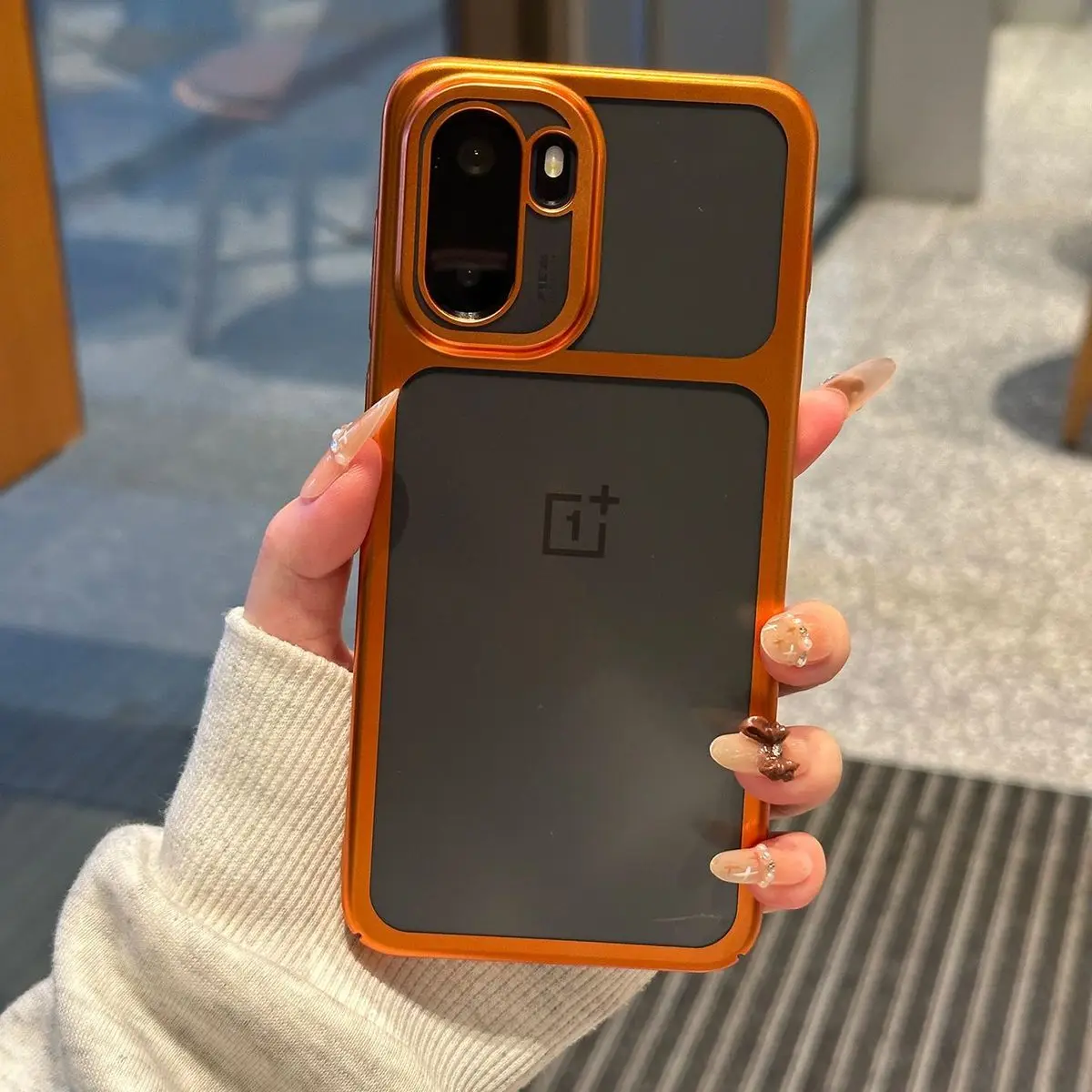 Matte Premium Feel Translucent Case with Glossy Edging - Slim, Skin-Friendly, and Durable Full Protector