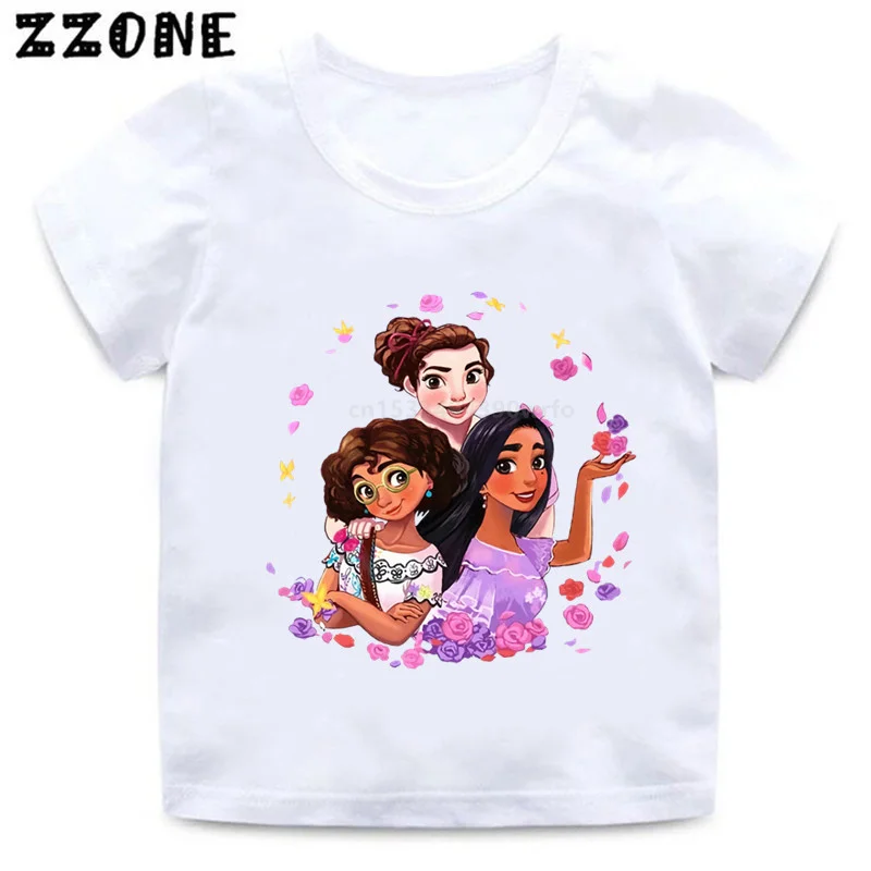 New Encanto Mirabel Graphic Cute Girls Clothes Disney Kawaii Kids Funny T-Shirts Baby Boys T shirt Summer Children Tops,ooo5492 children's t shirt with animals	 Tops & Tees