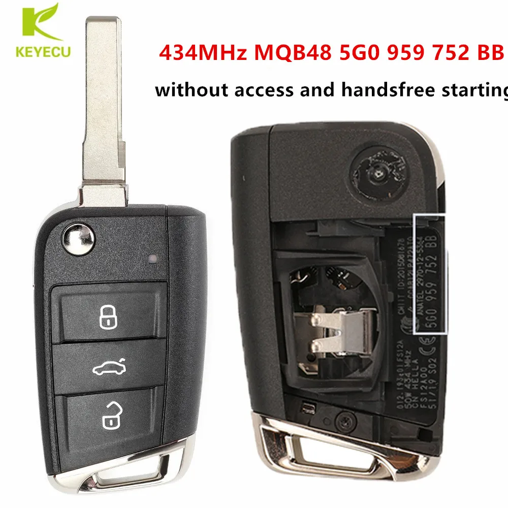 Mando A Distancia Audi 3 1 Botones 315MHZ PN:4DO 837 231G