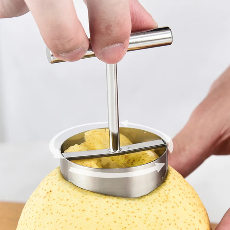 

304 Stainless Steel Pear Apple Corer Puller Fruit Seed Remover Cutter Vegetable Twist Core Kitchen Gadgets Home