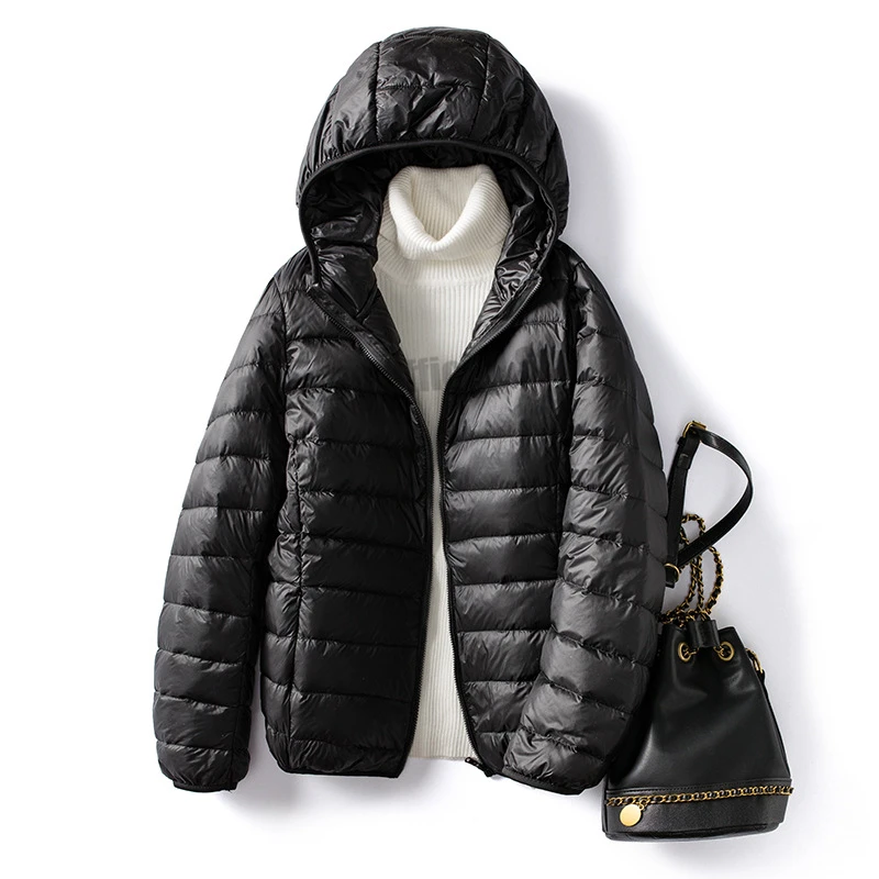 Over Size 5xl 6xl 7xl Women Ultra Lightweight Packable Autumn Winter Warm Jackets 2023 New Arrivals Female Slim Short Down Coat