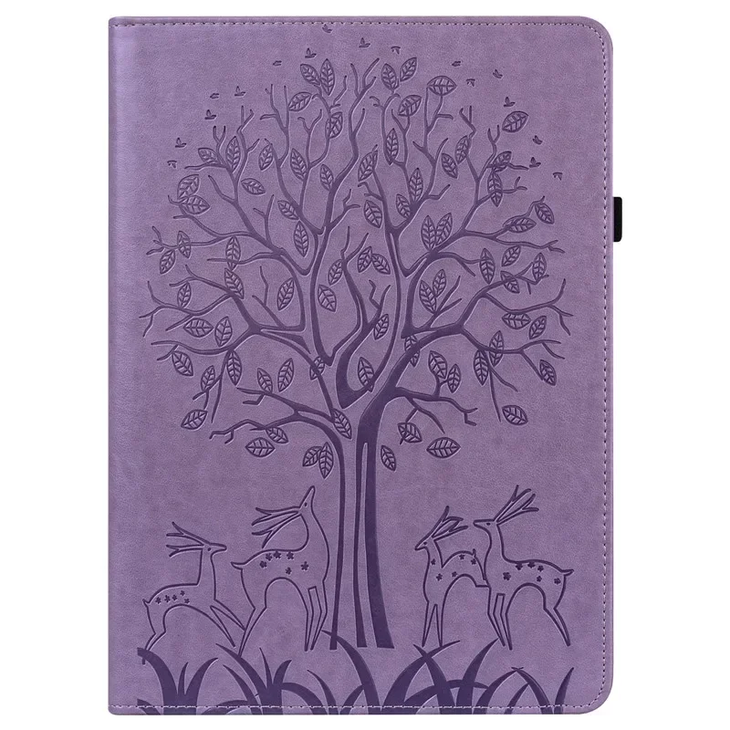 Embossed PU Leather Protective Tablet Cover & Stylus
