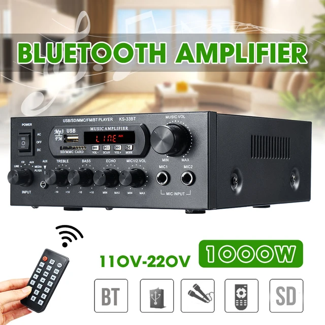 Bluetoothオーディオパワーアンプ,1000w 800w 600w 220v ...