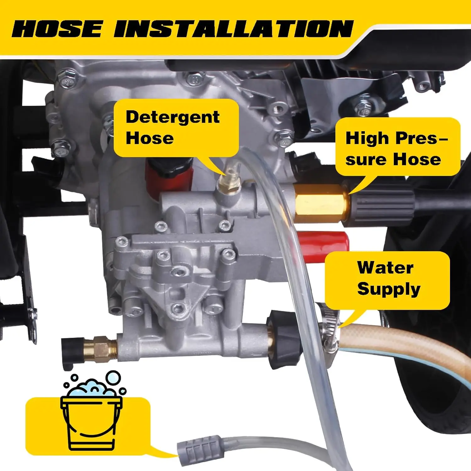 high pressure washer Gas Pressure Washer 3400 PSI 2.6 GPM 212CC Gas Power