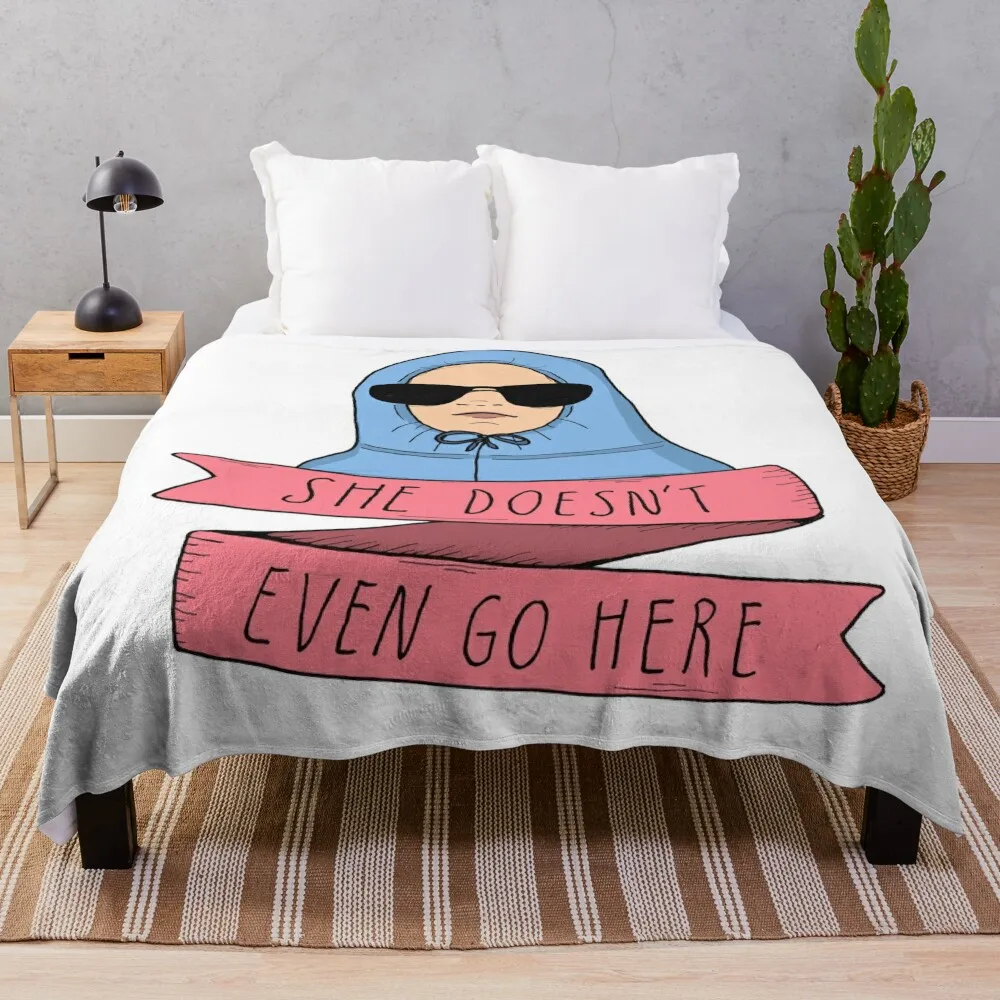 

Mean Girls - She doesn't even go here Throw Blanket Soft Bed Blankets Blankets Sofas Of Decoration cosplay anime