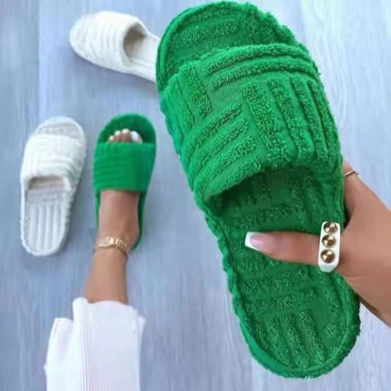 

Fashion Slippers Indoor Flip Flops Short Plush Shoes for Women Comfortable Women Shoe Classic Candy Color Shoes Slippers Women