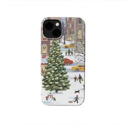 Winter Christmas Snowflakes Acrylic Phone Case Cover - iphon16 PRO
