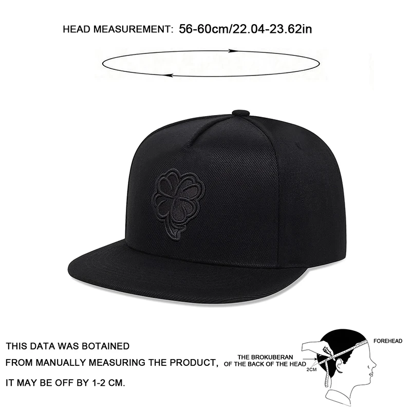 Baseball Caps Unisex Clover Embroidery Hip-hop Spring Autumn Outdoor Adjustable Casual Sunscreen