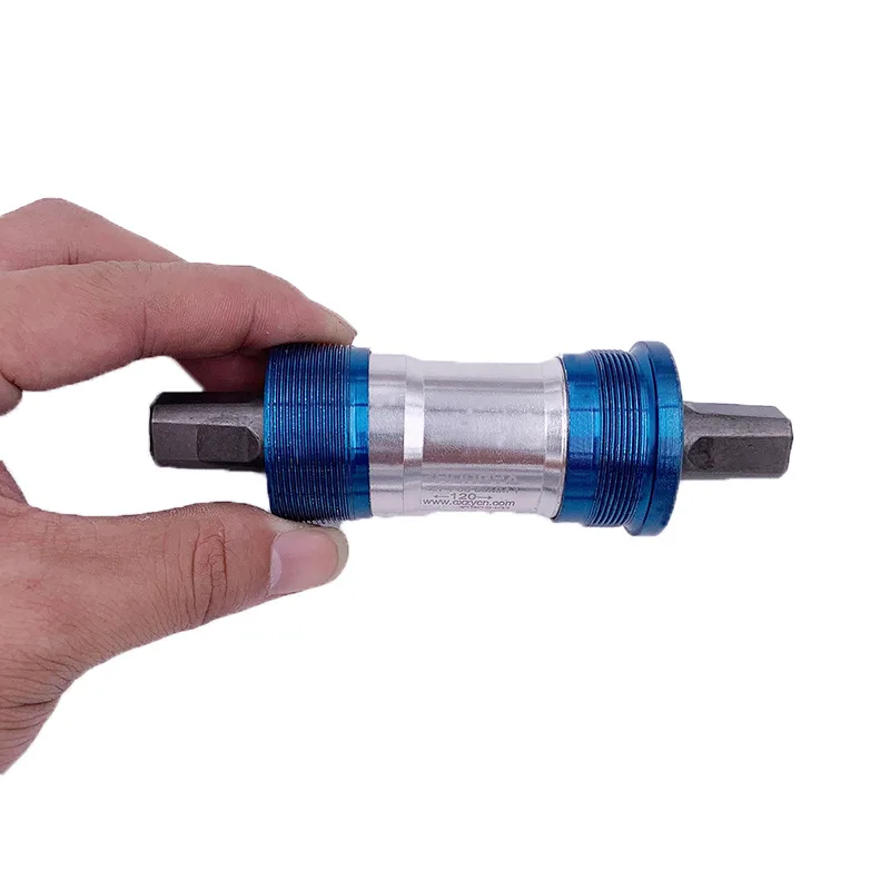 자전거 중앙 기둥 MTB 베어 액슬 103, 107, 110, 113, 116, 118, 120, 122, 124, 126/127.5mm, MTB 쿼드 홀 크랭크 축, 방수 나사