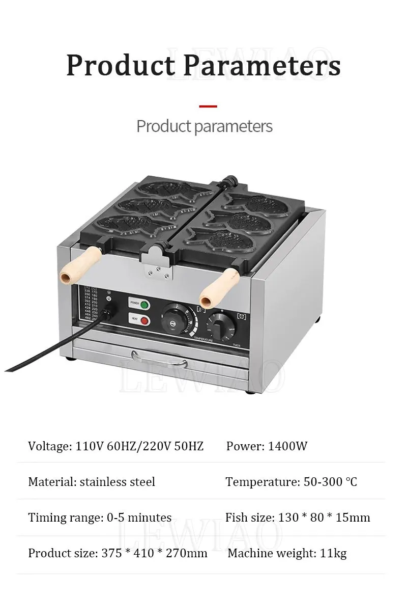 Electric Fishes Shape Big Fish Cone Waffle Maker Commercial Open Mouth Ice Cream Taiyaki Machine Muffin Iron Oven 110V/220V S01c8e10559df47e7b2616e2513c81f4cN