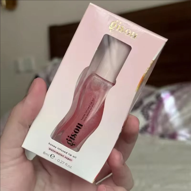 Gisou INS بلسم الشفاه المرطب الشهير الأصلي زيت الشفاه العناية بالشفاه بينيتينت للشفاه ممتلئ الجسم مقشر ملمع الشفاه