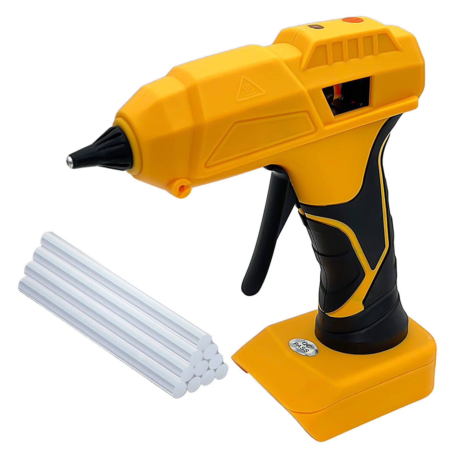 Cordless Hot Glue Gun Compatible with Dewalt 20V Battery, Electric Hot Glue Gun w/10 Melt Sticks for DIY (Tool Only)
